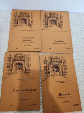 International correspondent schools Math Training Books From World War 2
